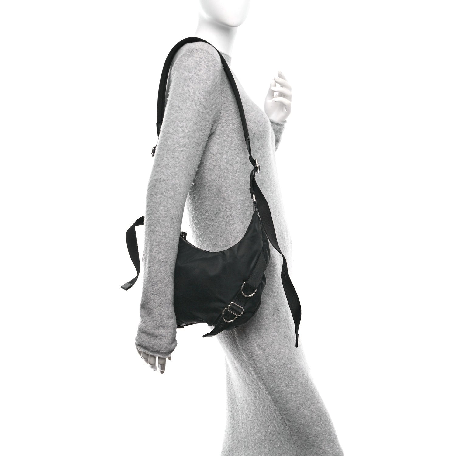 Nylon Voyou Crossbody Bag Black