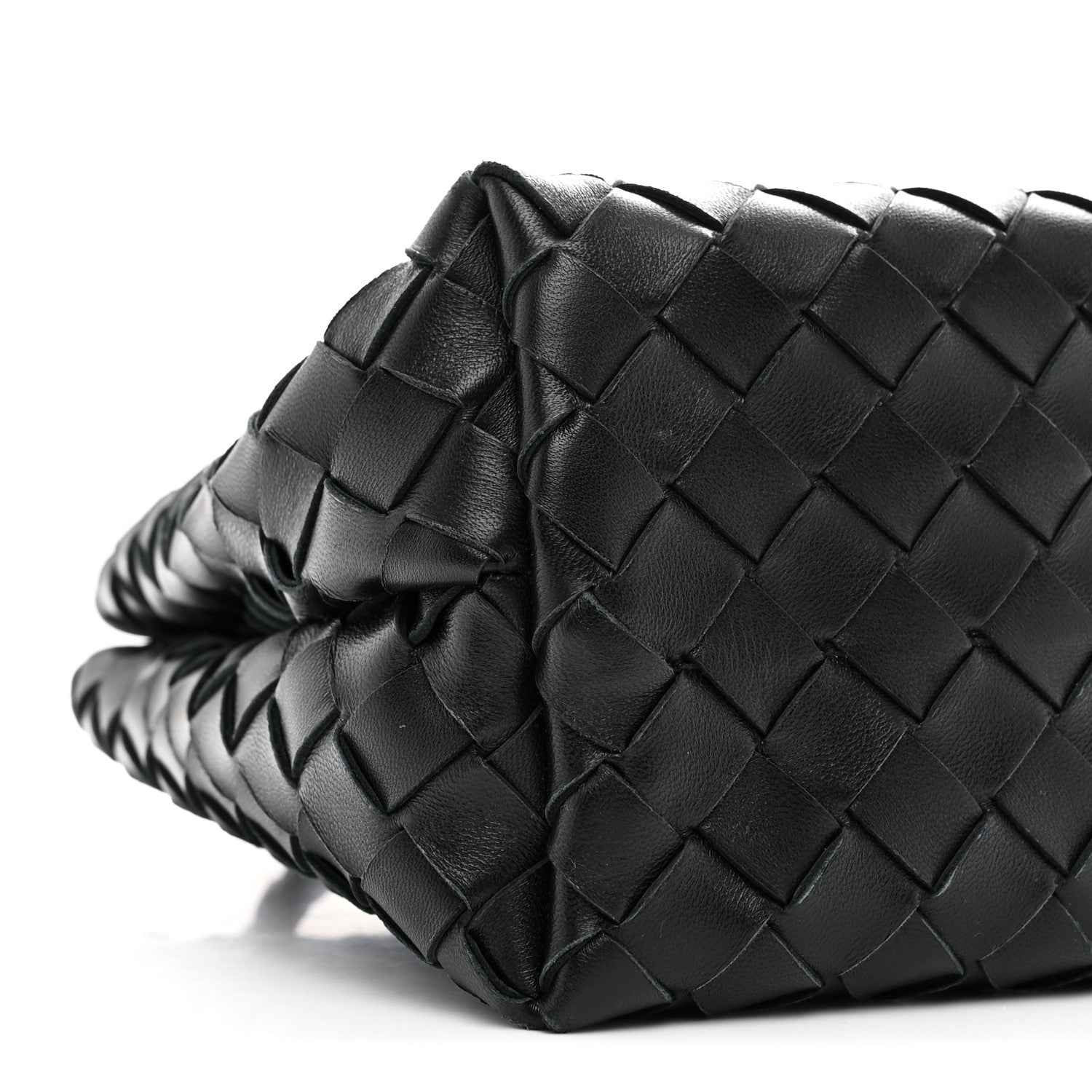 Nappa Intrecciato Small Andiamo Shoulder Bag Black