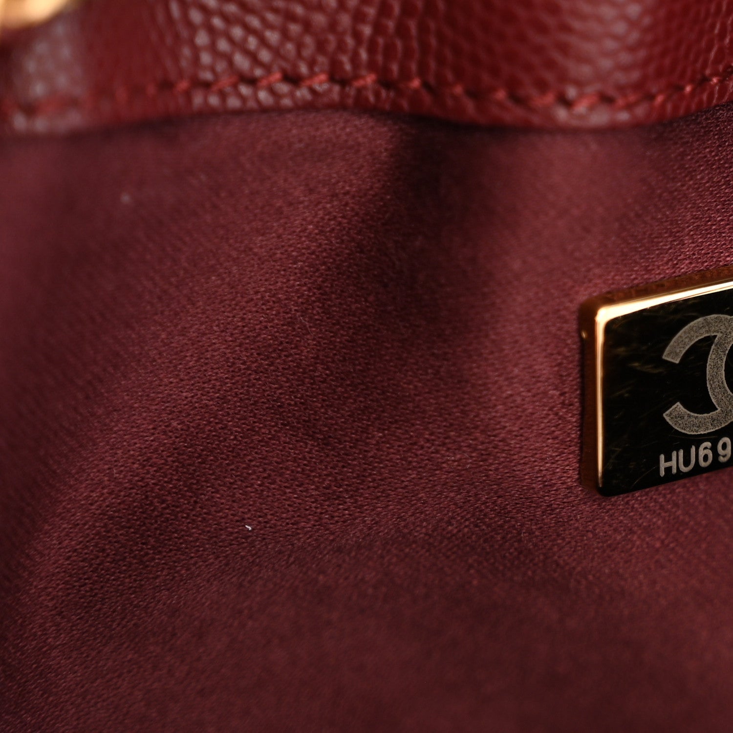 Caviar Quilted Medium Chanel 25 Handbag Burgundy