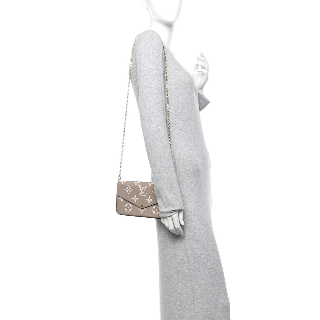 Empreinte Monogram Giant Felicie Pochette Tourterelle Creme