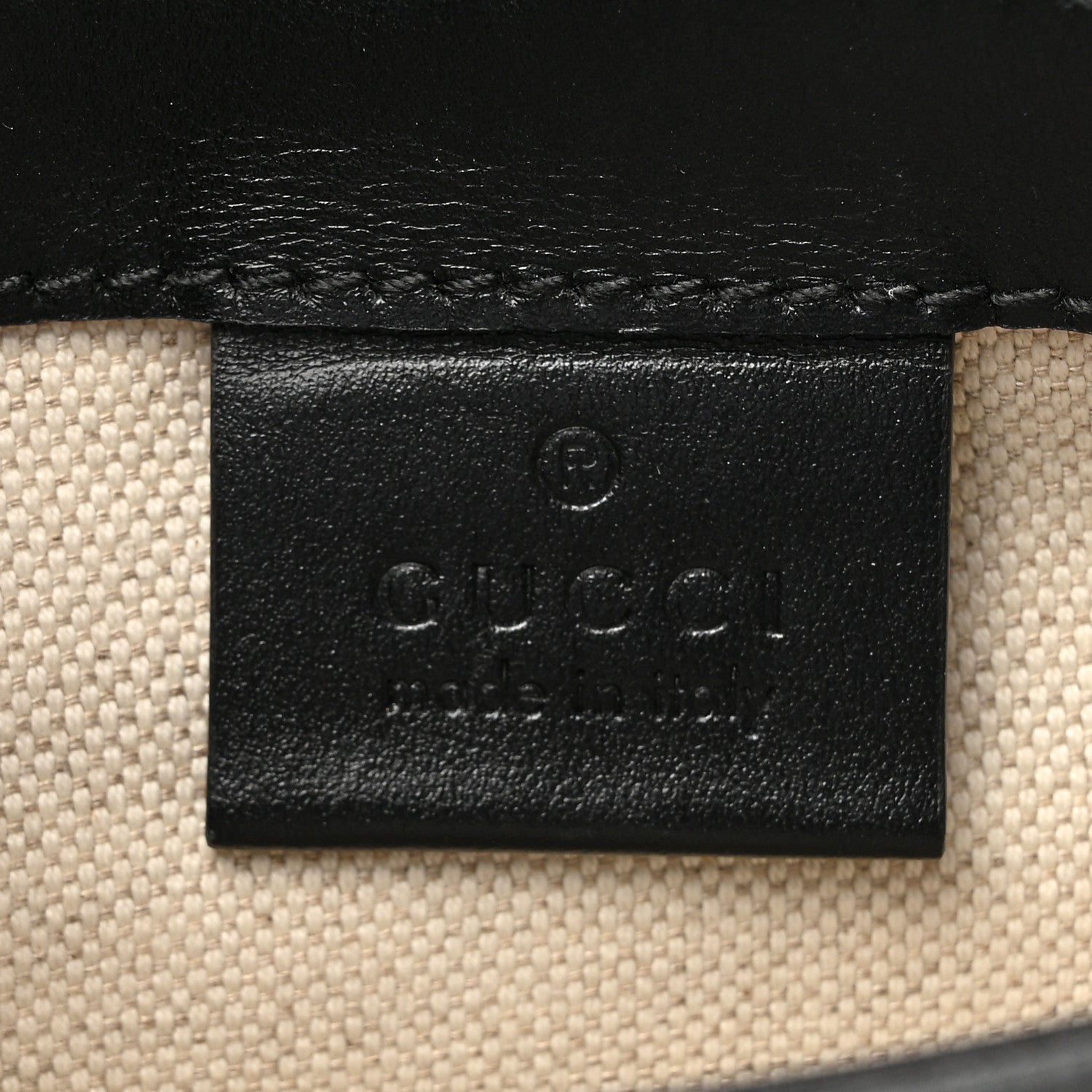 Calfskin GG Tennis Embossed Messenger Bag Black