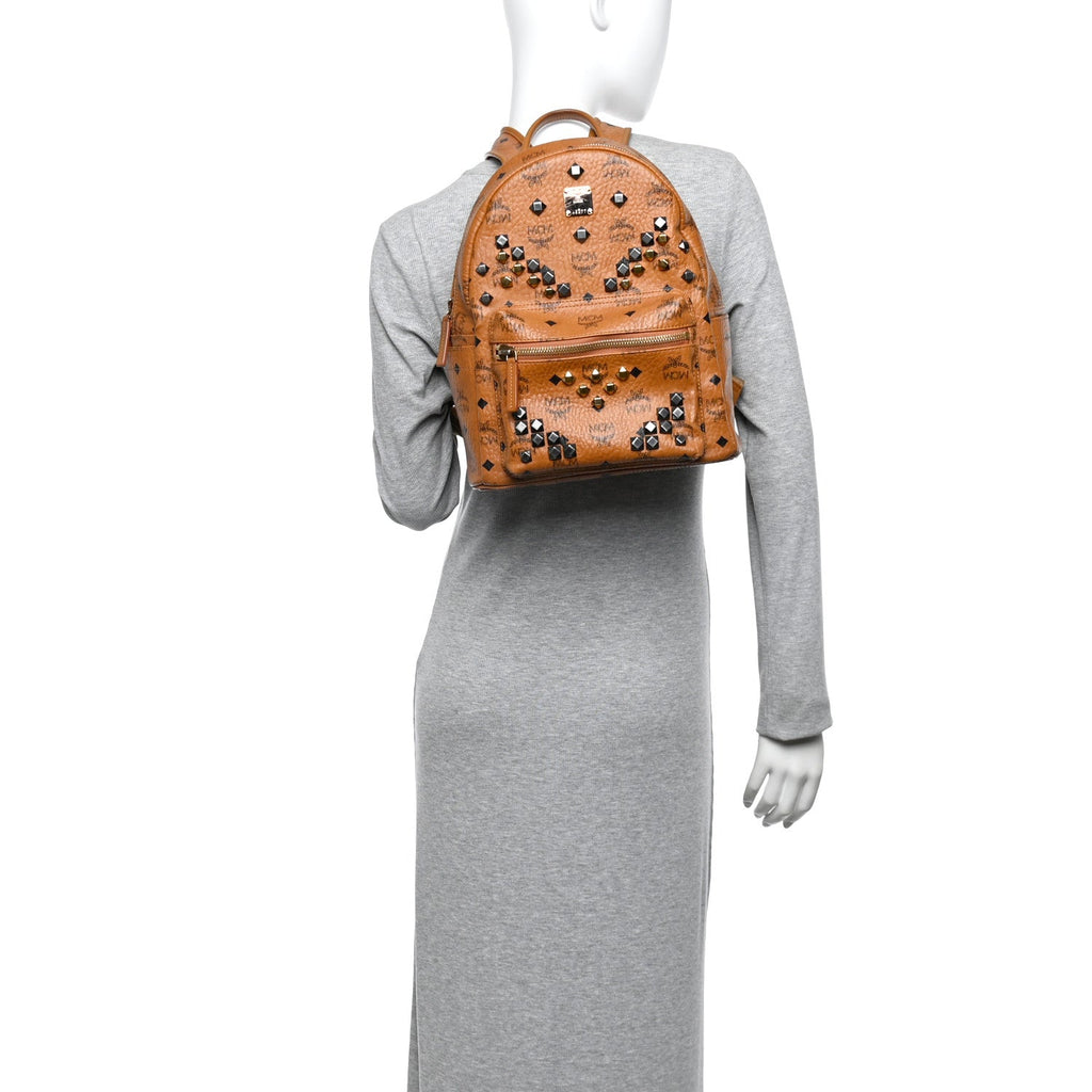 Visetos Studded Small Stark M Backpack Cognac