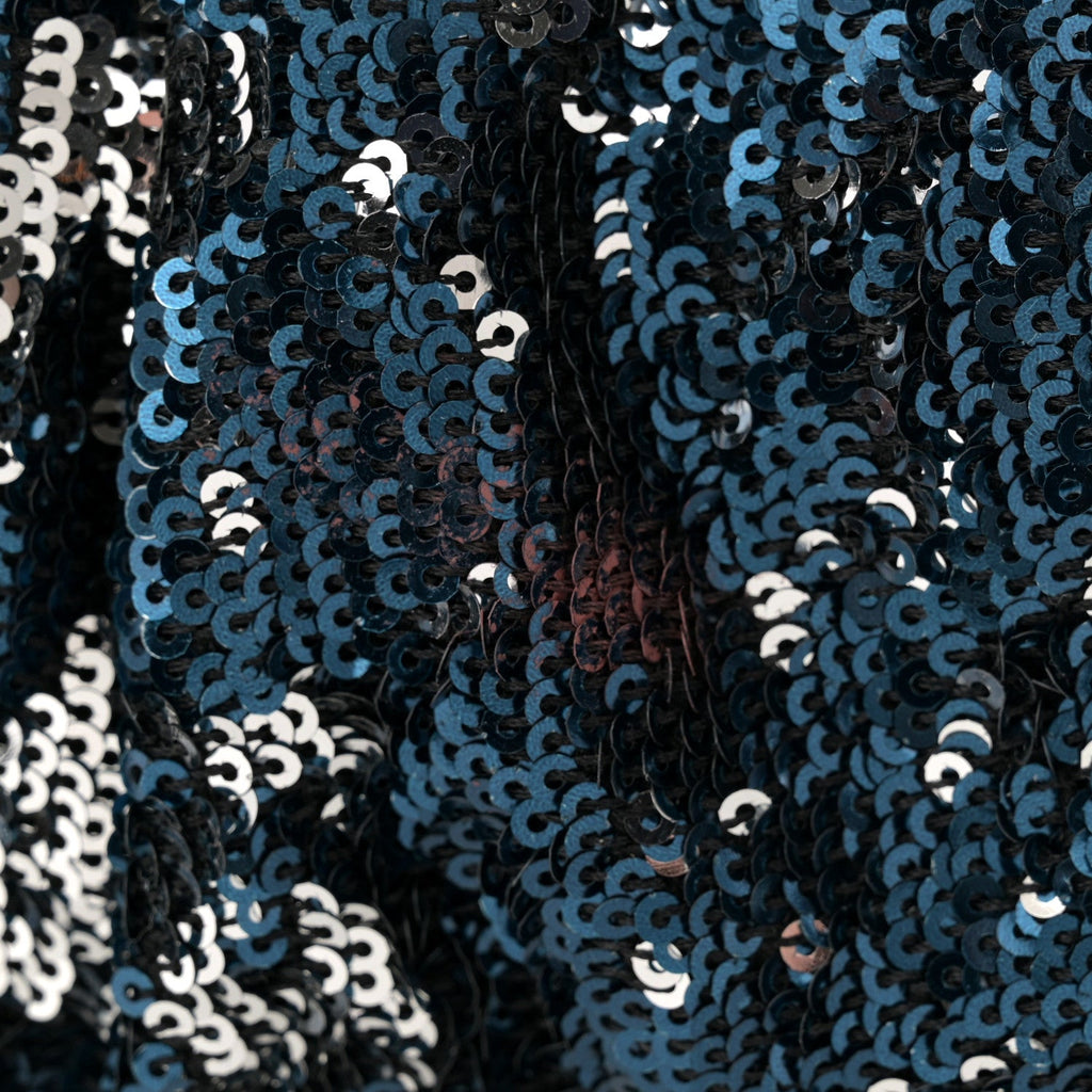 Sequined New York Rocker Stam Blue