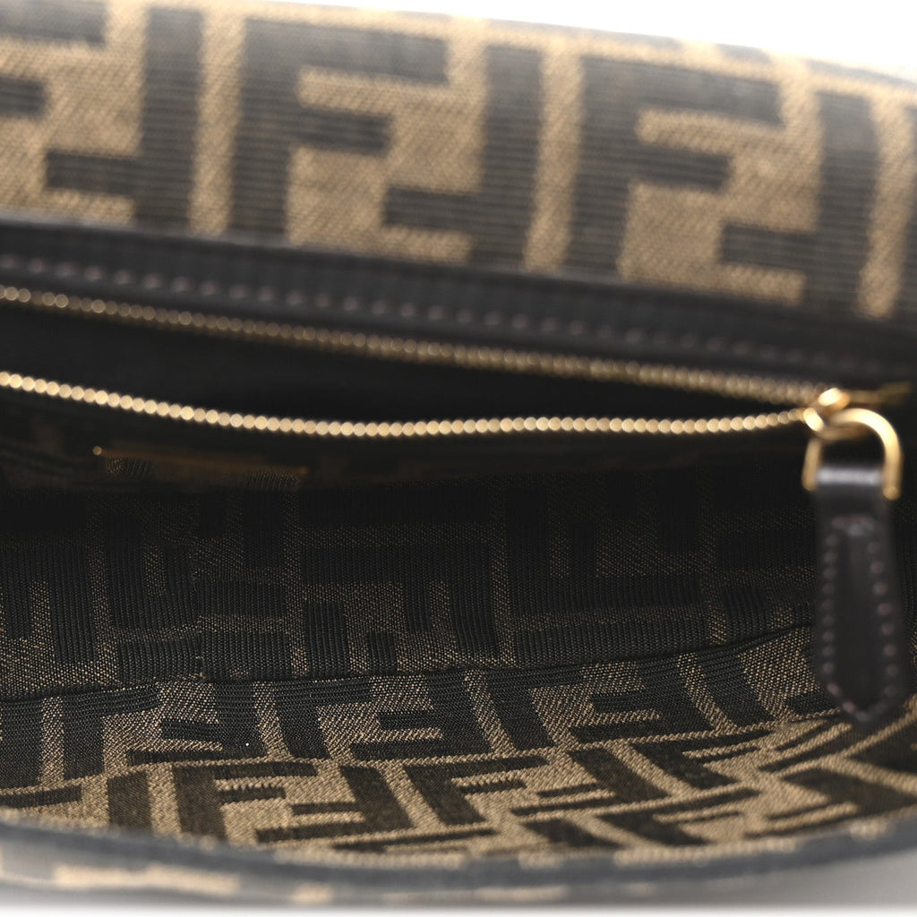 Fabric Jacquard FF 1974 Medium Baguette Tobacco Moro Black