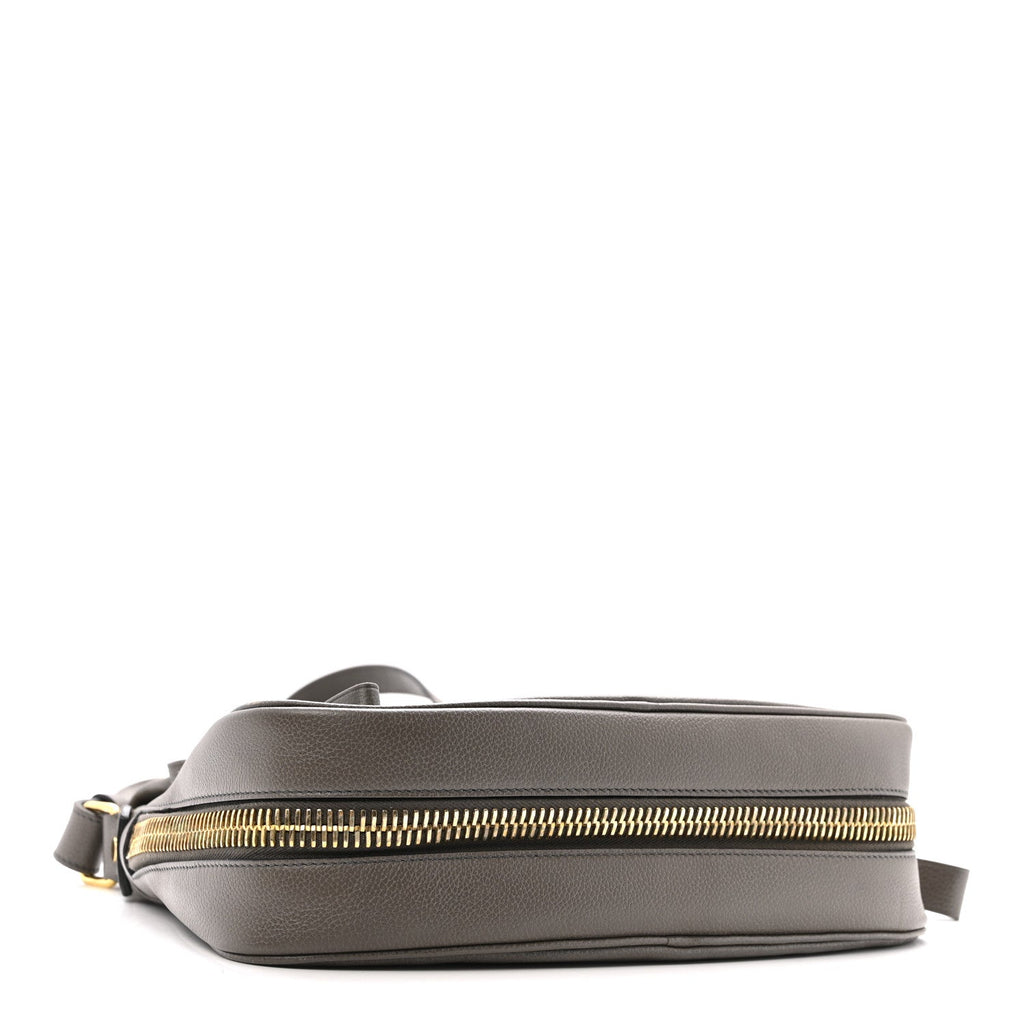 Calfskin Medium Shaded Jennifer Crossbody Bag Grey