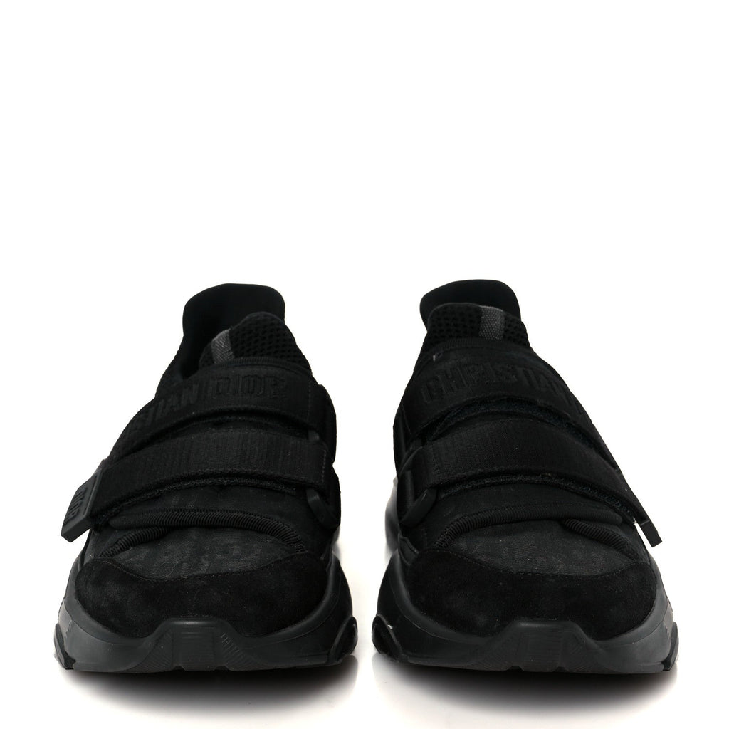 Shiny Oblique Technical Fabric Nylon Womens D-Wander Sneakers 35.5 Black