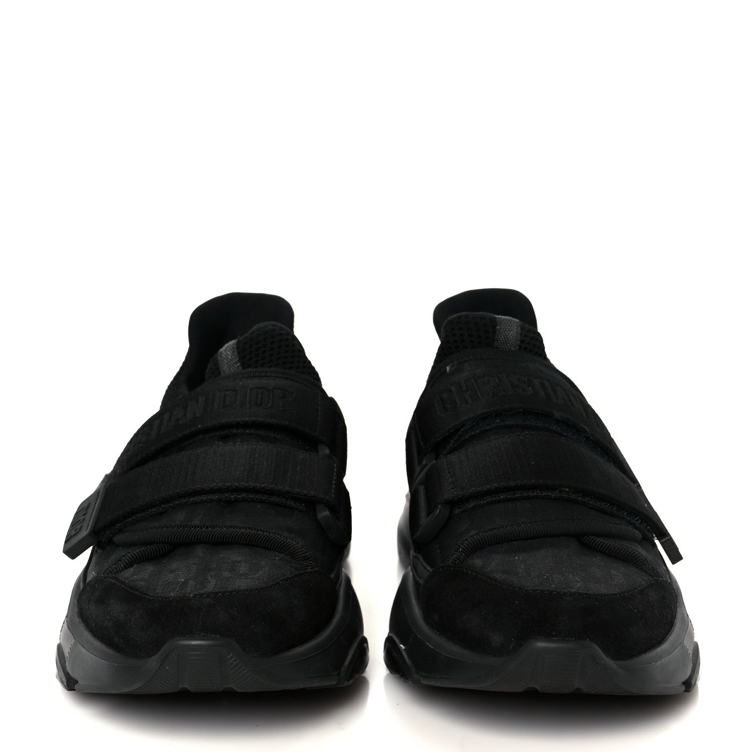 Shiny Oblique Technical Fabric Nylon Womens D-Wander Sneakers 35.5 Black