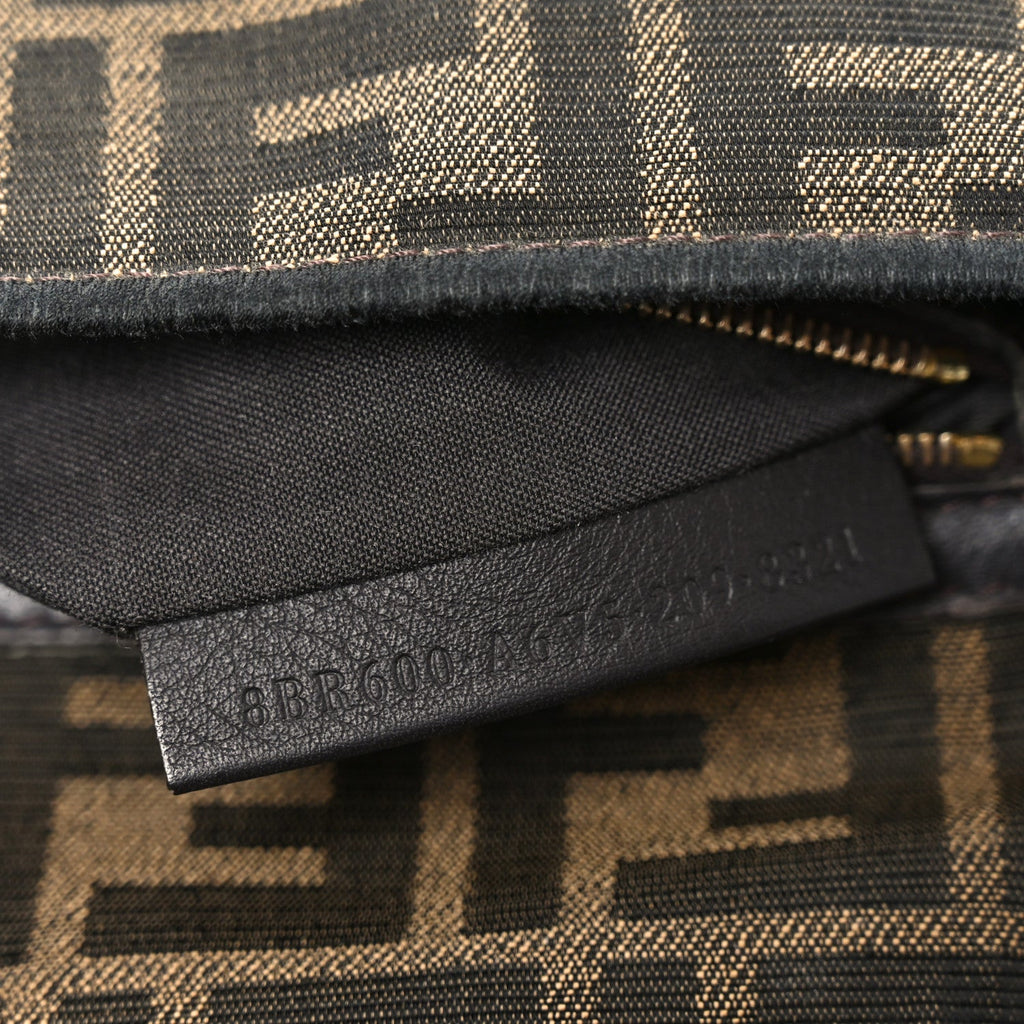 Fabric Jacquard FF 1974 Medium Baguette Tobacco Moro Black