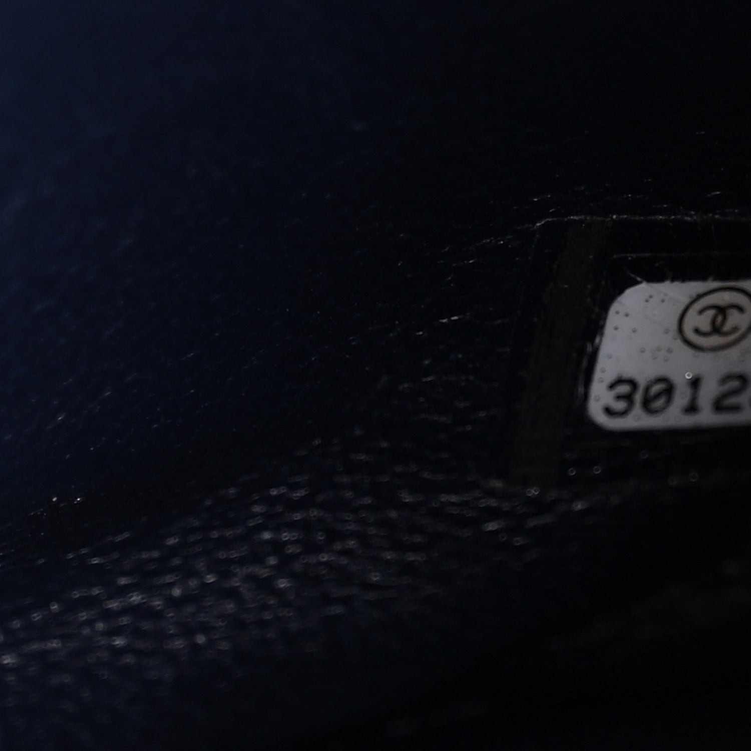 Tweed Sequin Timeless Classic Chained Double Flap Navy Blue