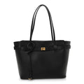 Smooth Calfskin Medium Bel Tote Bag Black