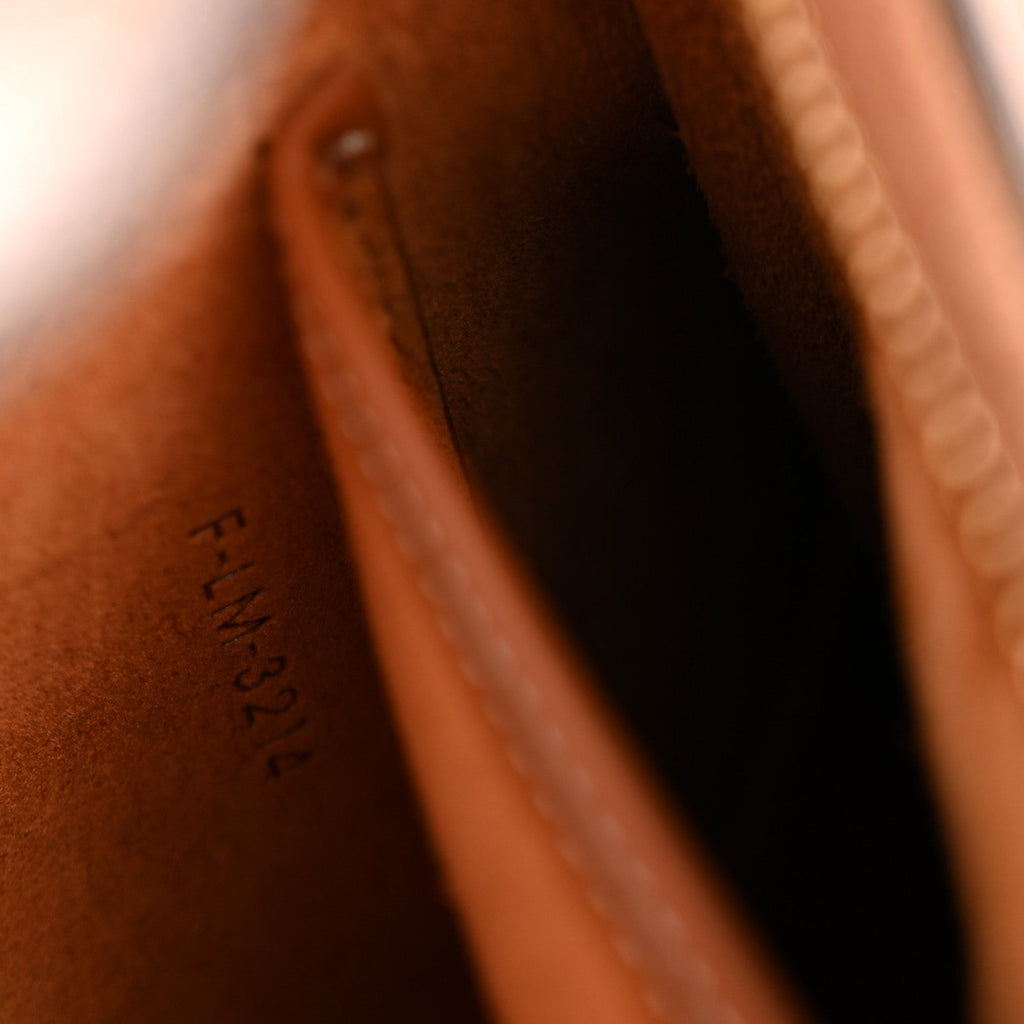 Smooth Calfskin Medium Strap Ava Triomphe Shoulder Bag Tan