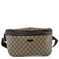 GG Supreme Monogram Belt Bag Dark Brown