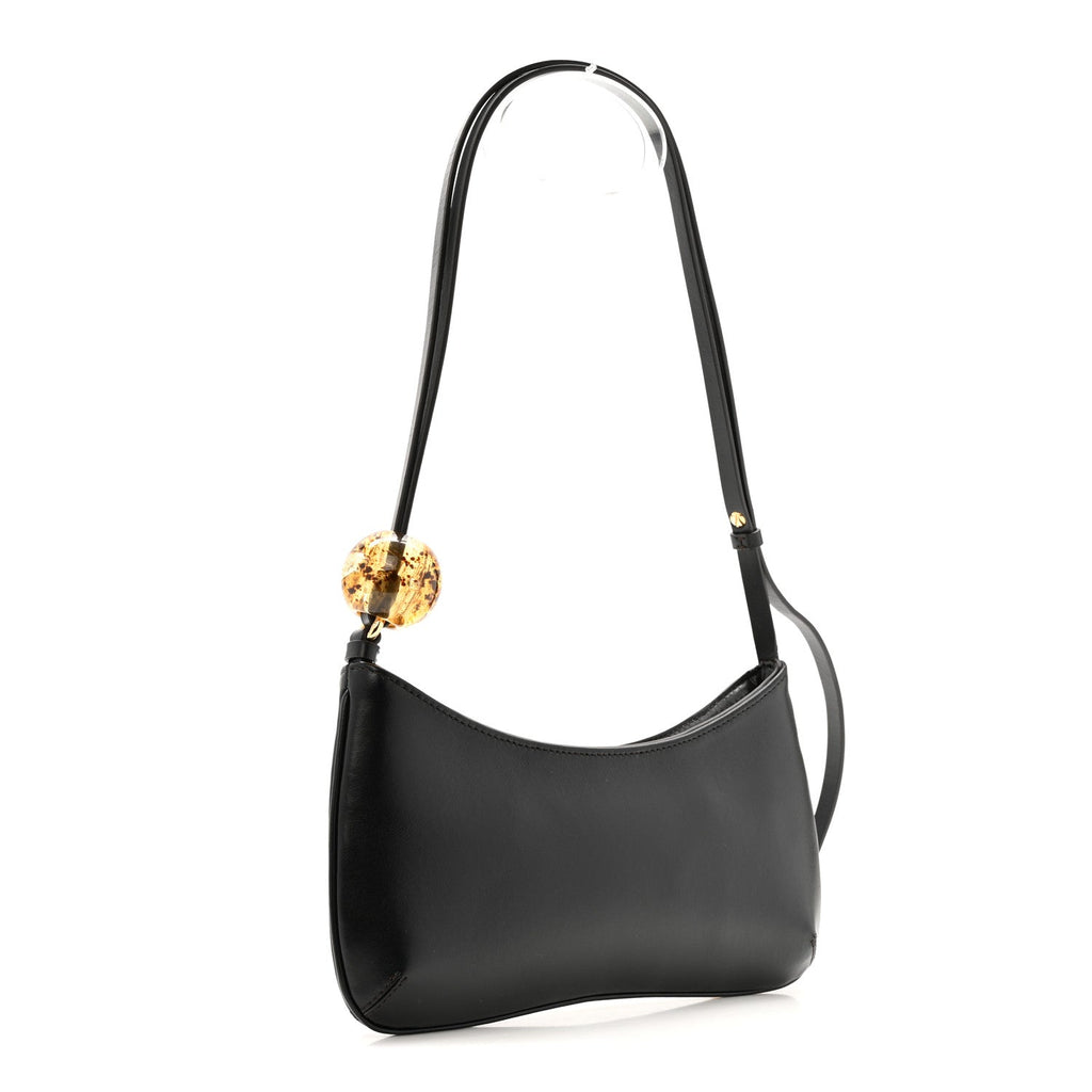Smooth Calfskin Le Bisou Perle Black