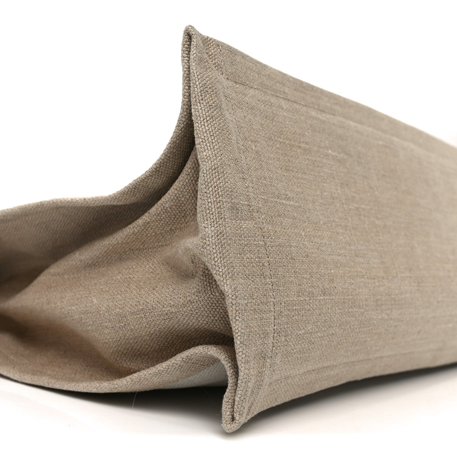 Linen Calfskin Rive Gauche Tote Greggio Natural