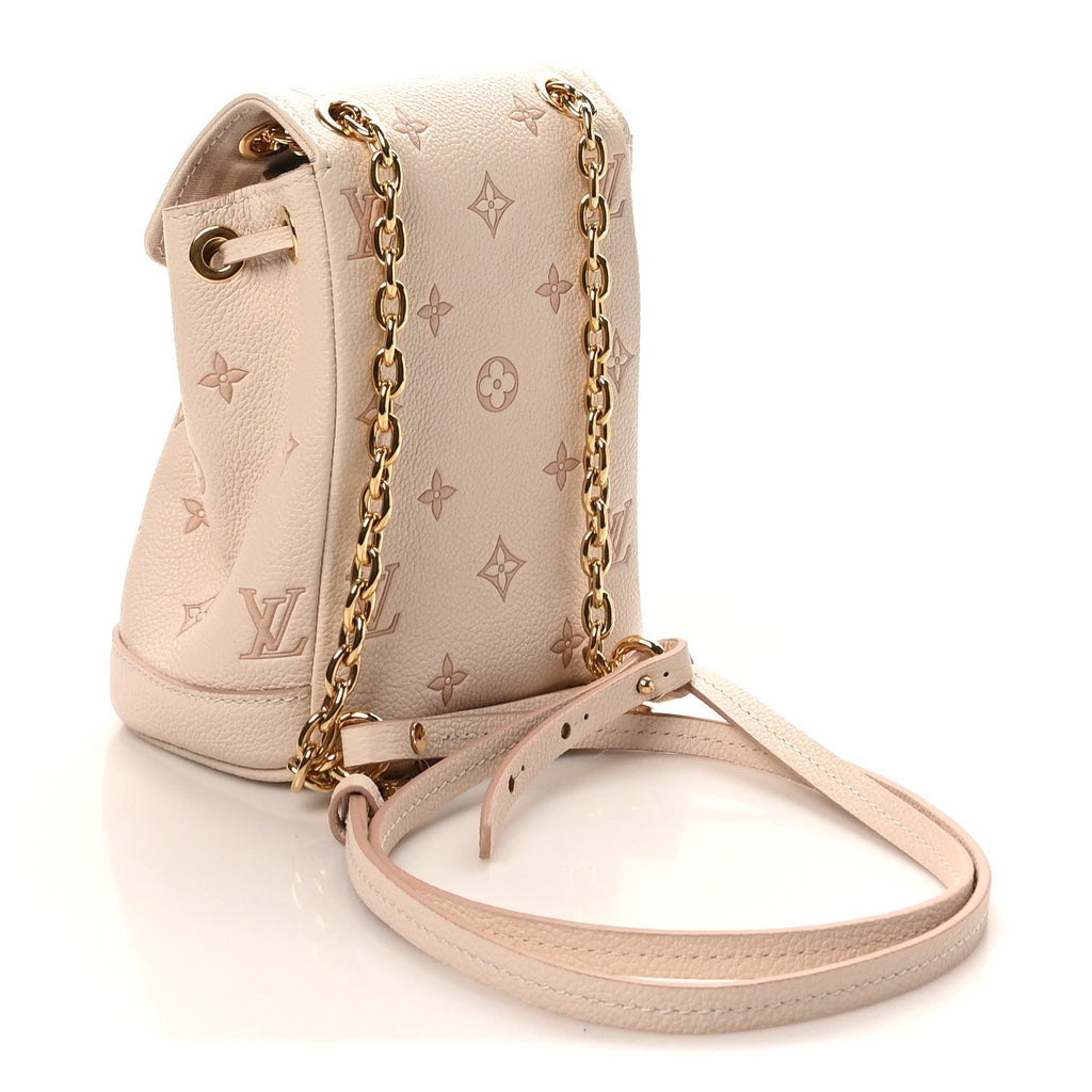 Empreinte Monogram Bicolor Nano Noe Backpack Eden