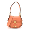 Patent Calfskin Small Tess Bag Canyon Sunset