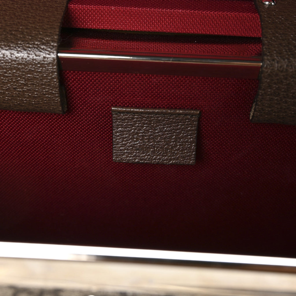GG Supreme Monogram Globe-Trotter Beauty Case Brown