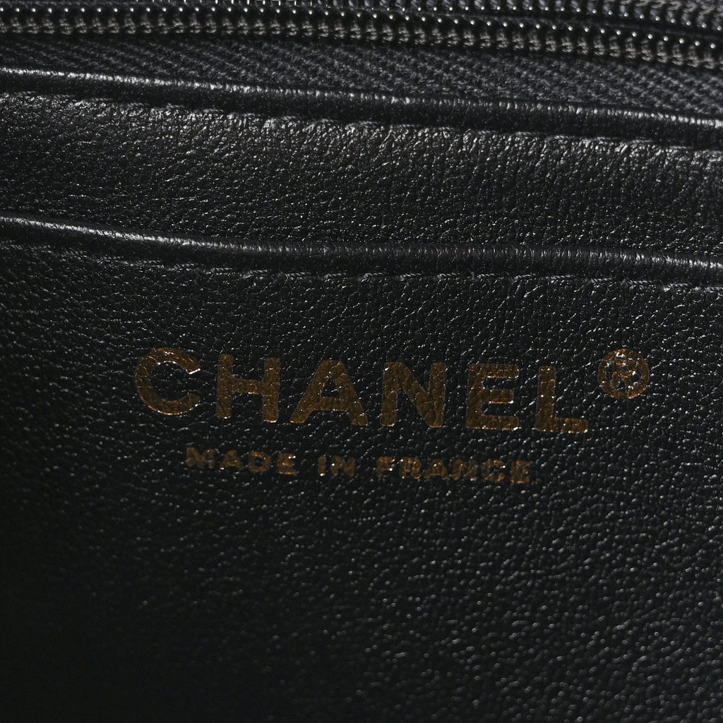 Lambskin Quilted Mini Rectangular Flap Black