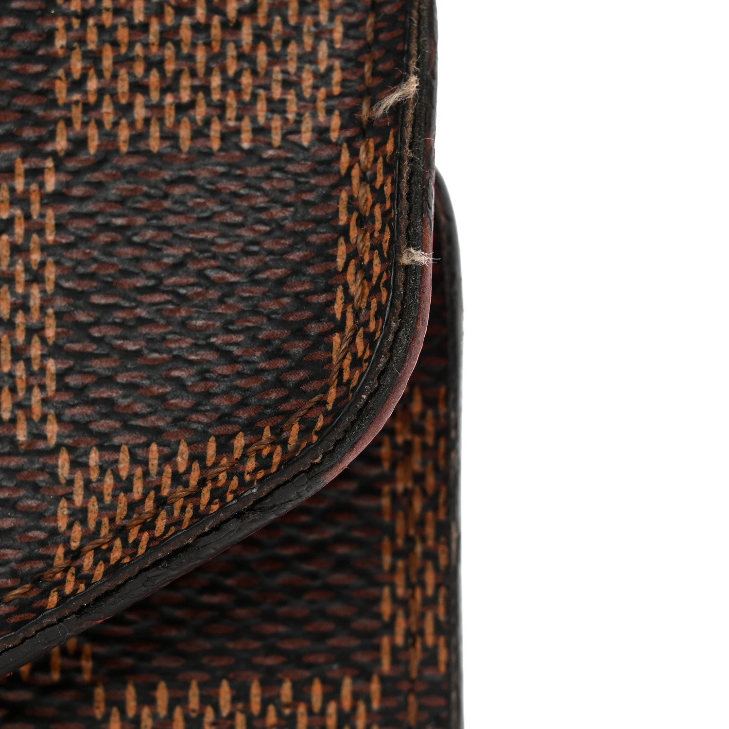 Damier Ebene Josephine Wallet Red