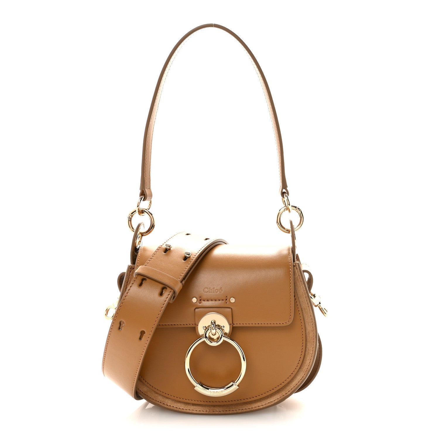 Calfskin Small Tess Bag Pottery Brown