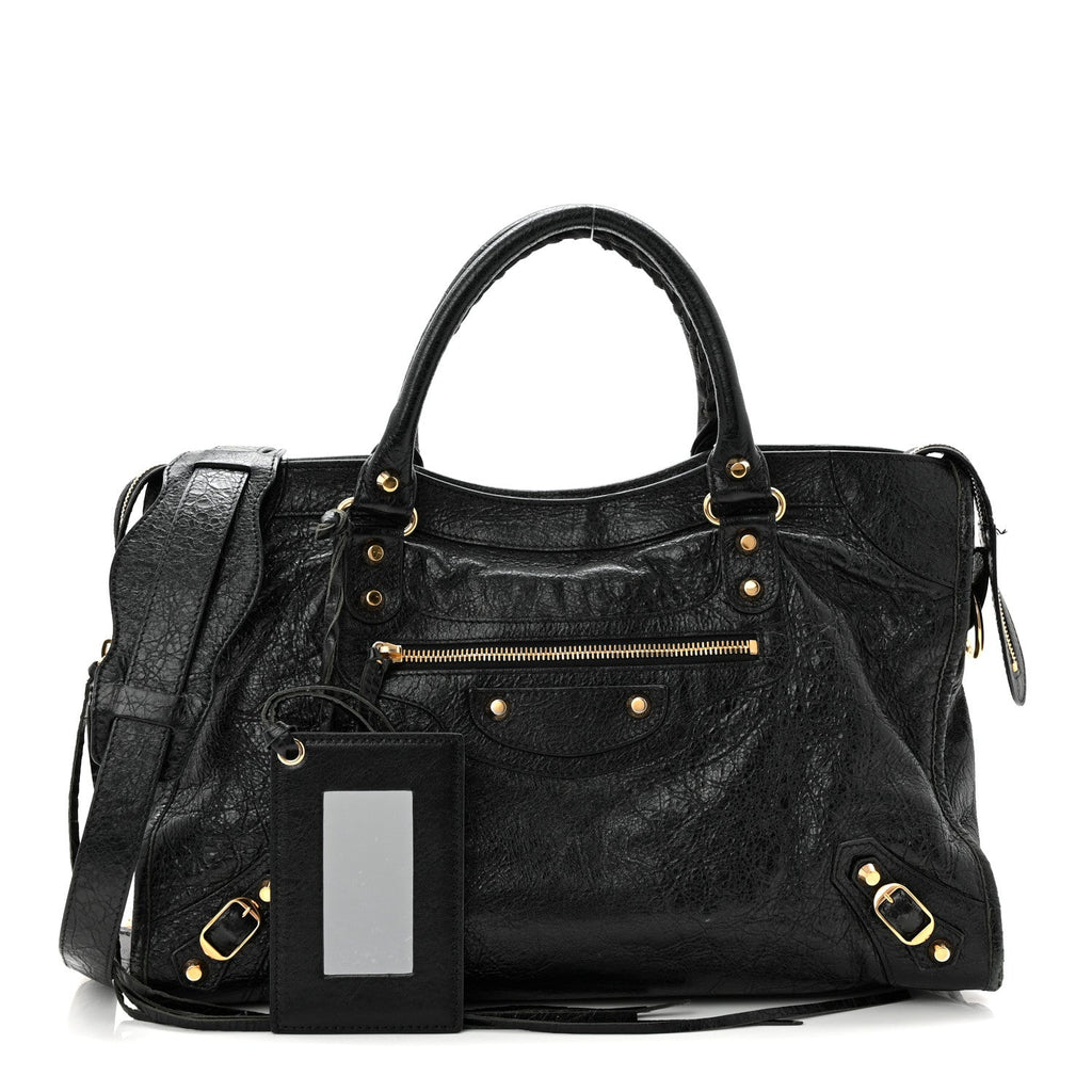 Agneau Classic Gold Hardware City Black