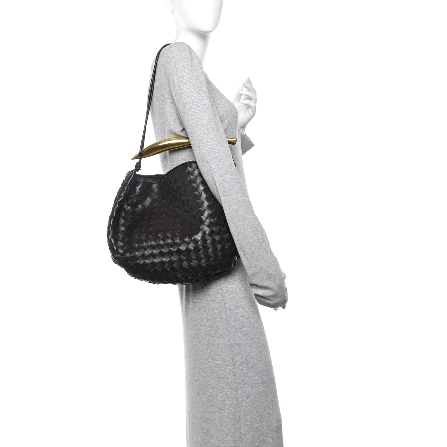 Nappa Intrecciato Large Sardine Bag Fondant