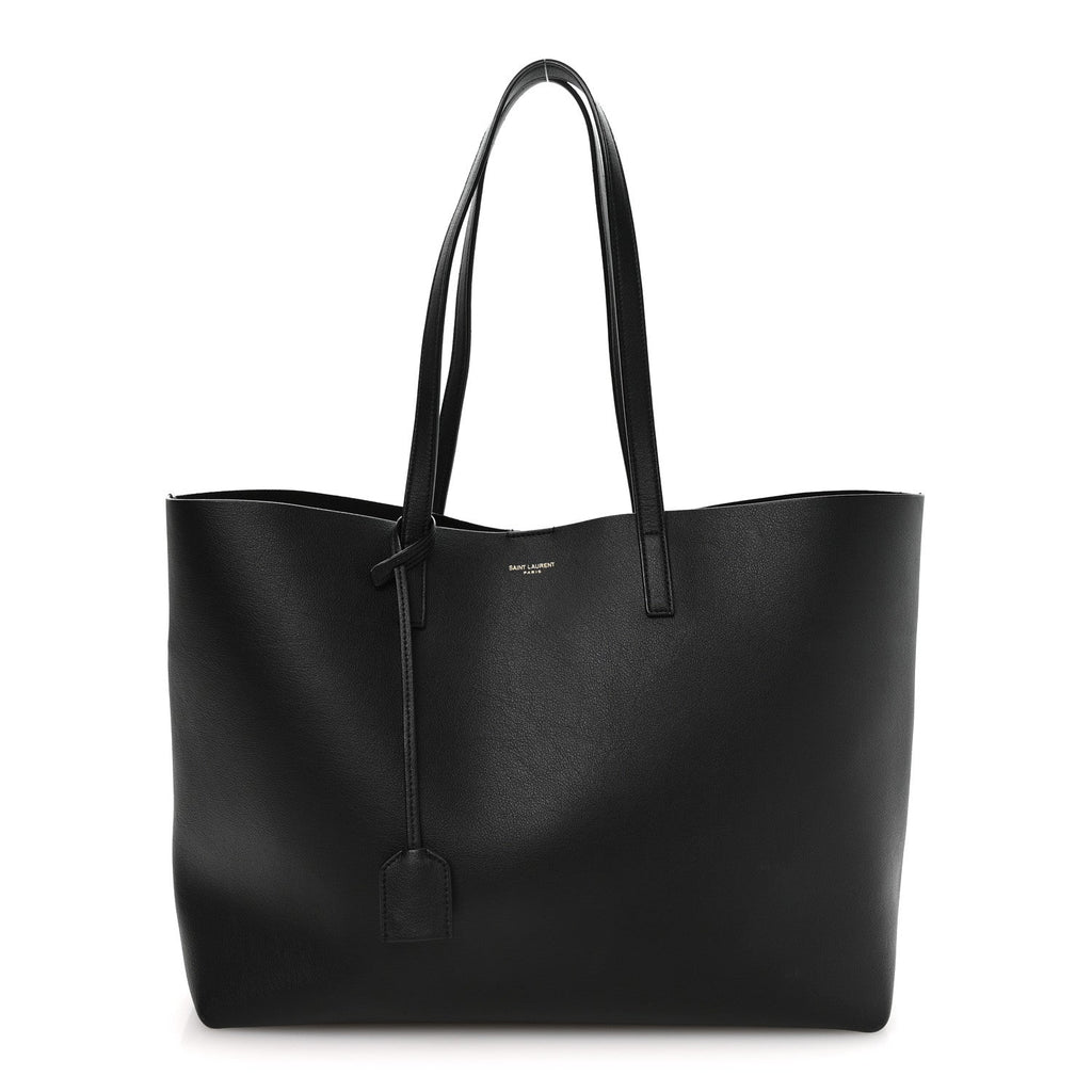 Calfskin Large Shopping Tote Black