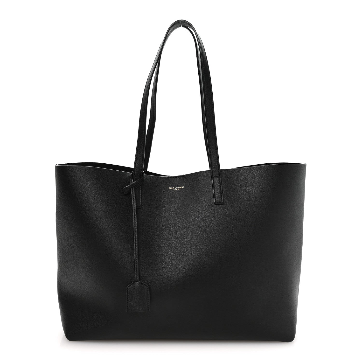 Calfskin Large Shopping Tote Black