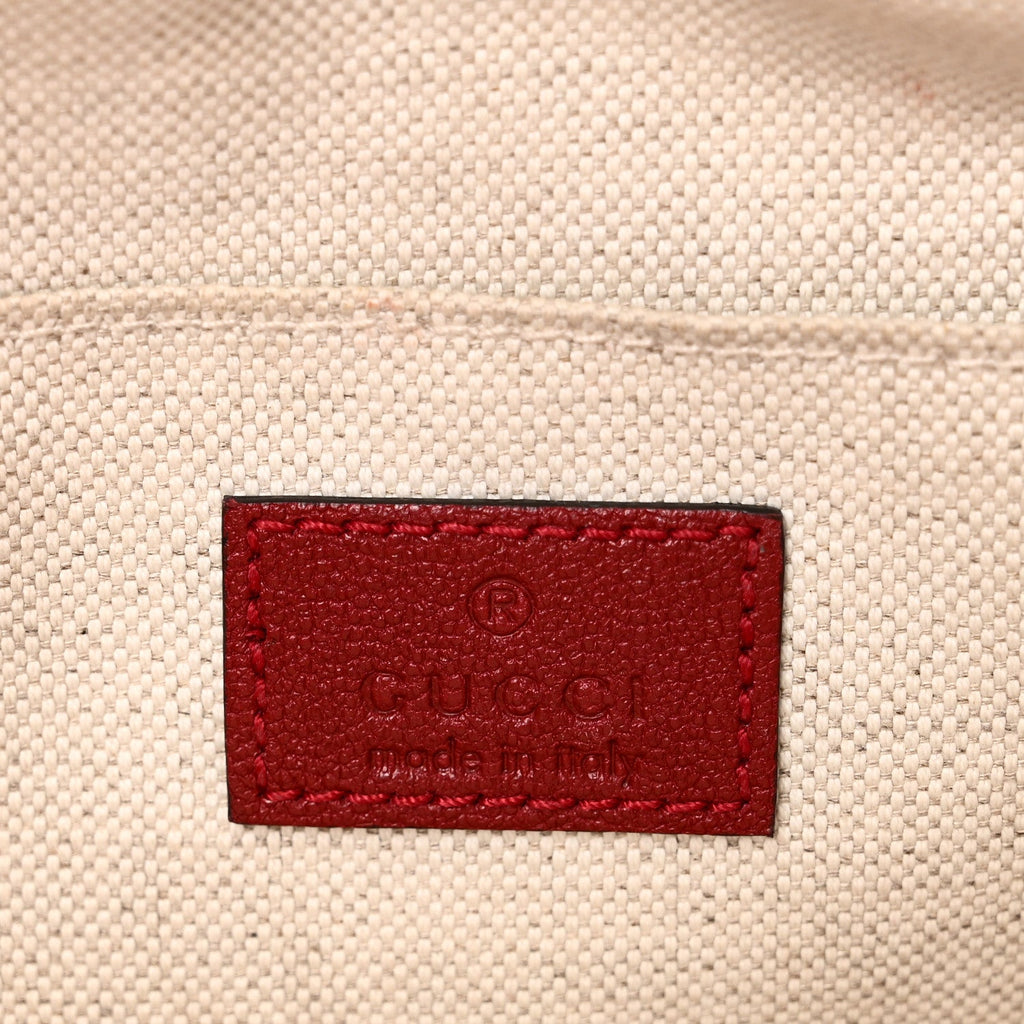 Sakai Be Green Calfskin Diagonal Stitched Small Blondie Shoulder Bag Rosso
