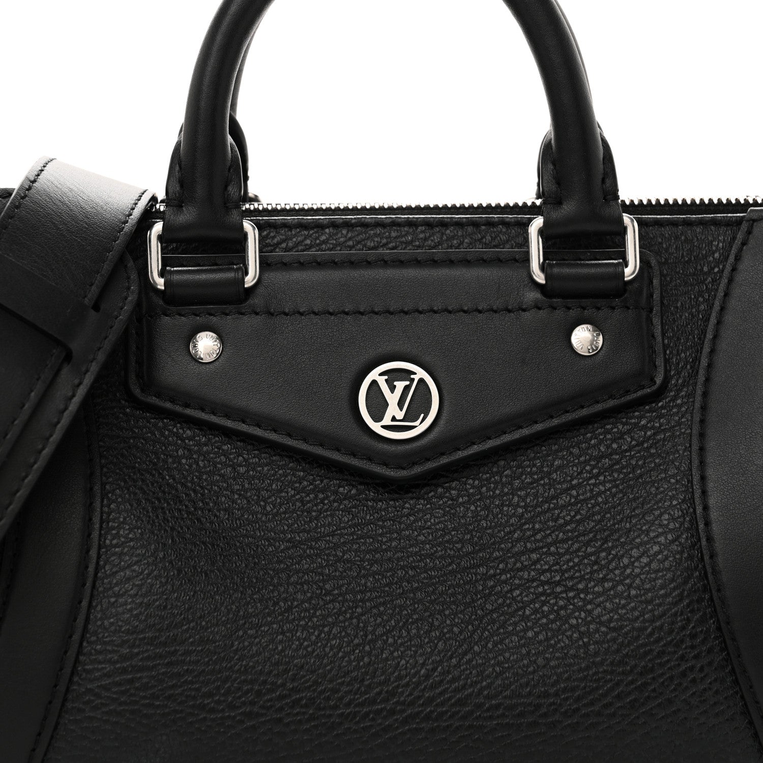 Pixel Lambskin LV Biker PM Black