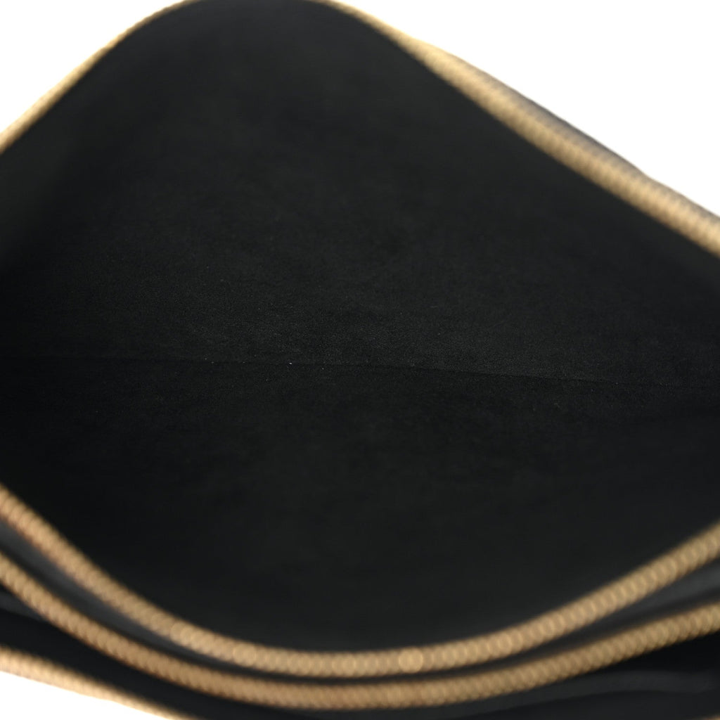 Empreinte Double Zip Pochette Black