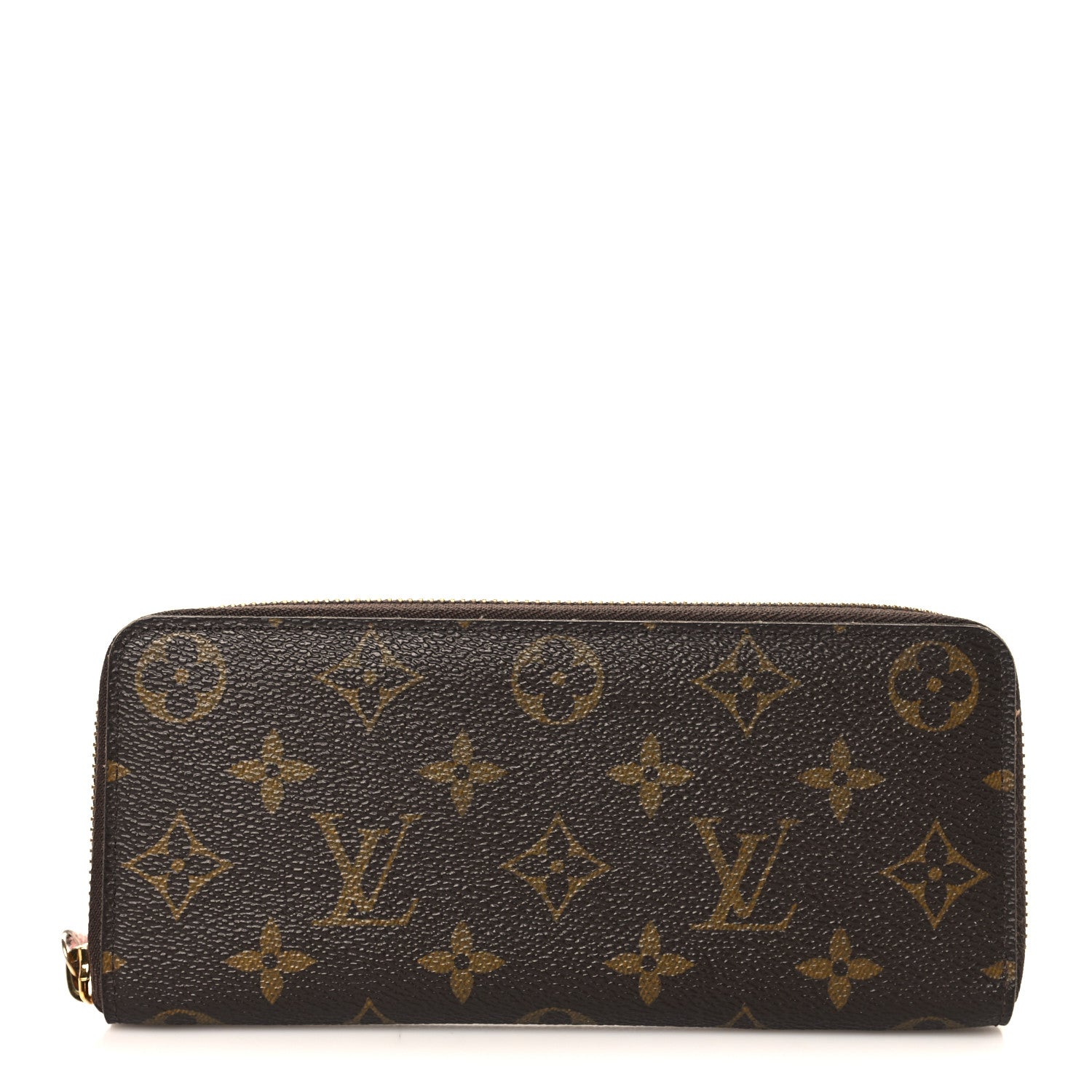 Monogram Clemence Wallet Rose Ballerine