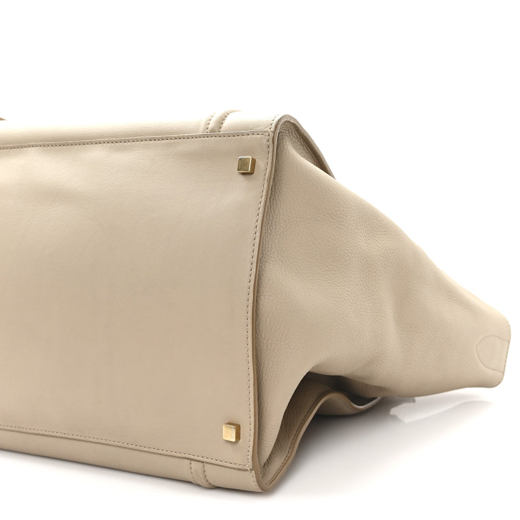Supple Calfskin Large Phantom Luggage Dune