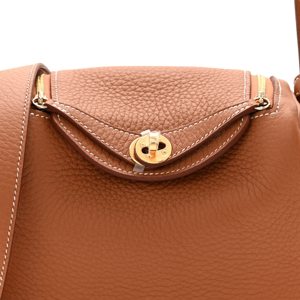 Taurillon Clemence Mini Lindy 20 Gold