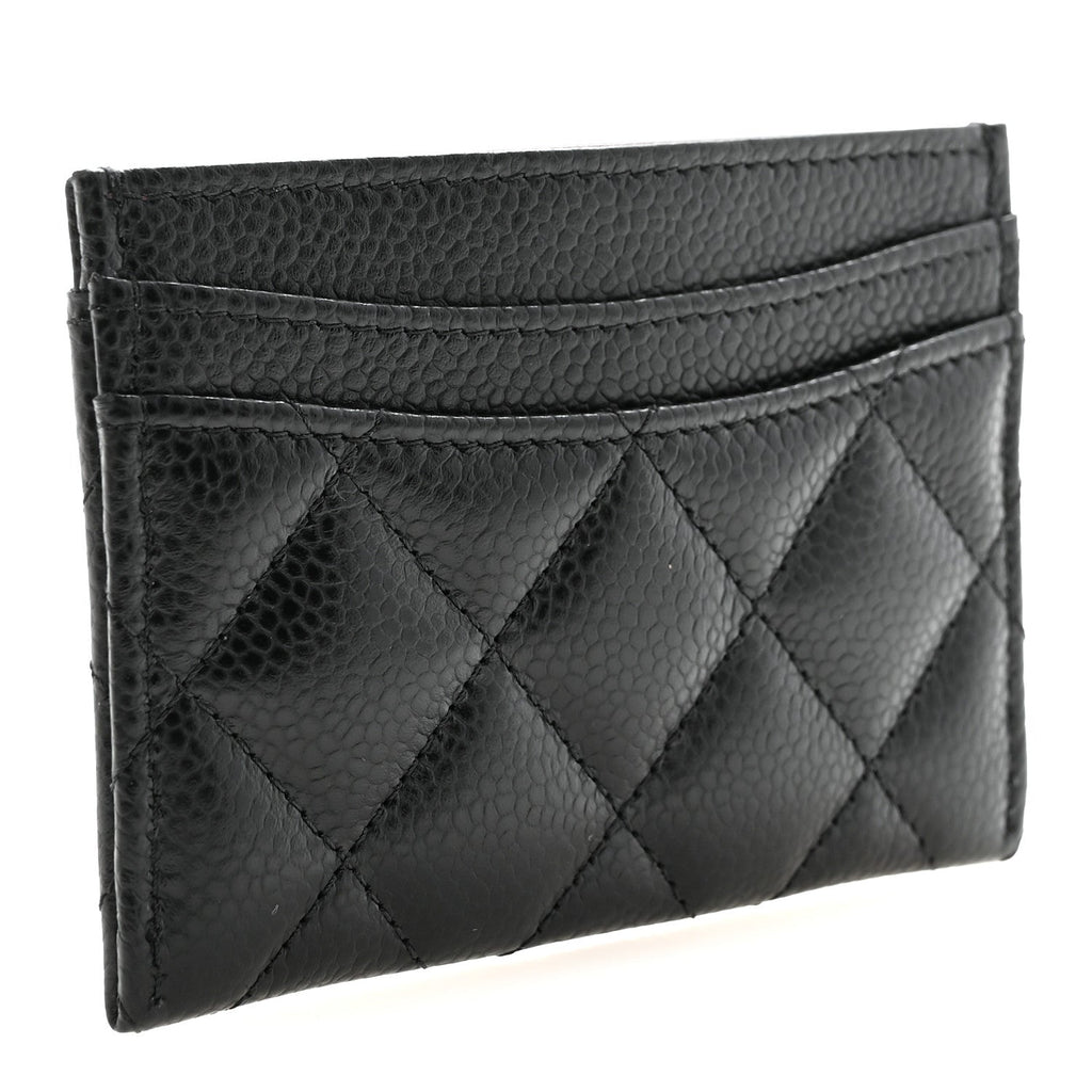 Caviar Quilted  Holder Black