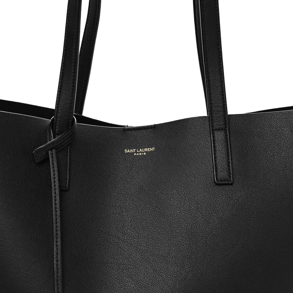 Calfskin Large Shopping Tote Black