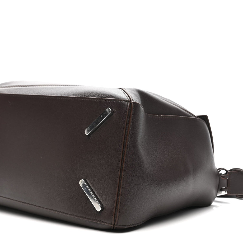 Nappa Lambskin Large Featherlight Puzzle Bag Dark Chestnut
