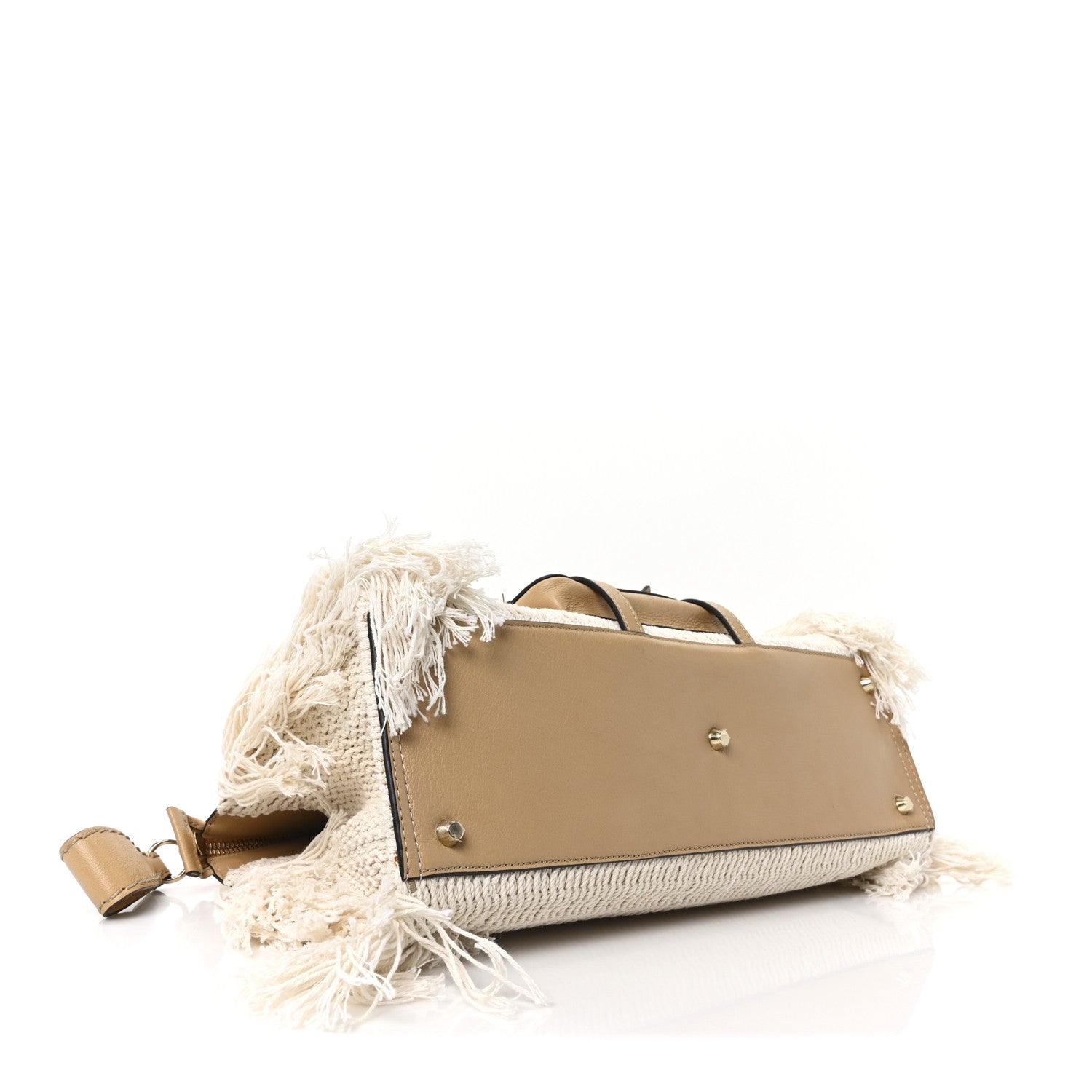 Cotton Calfskin Medium Edith Day Bag Soft Tan