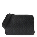 Coated Canvas CD Diamond Messenger Pouch Black