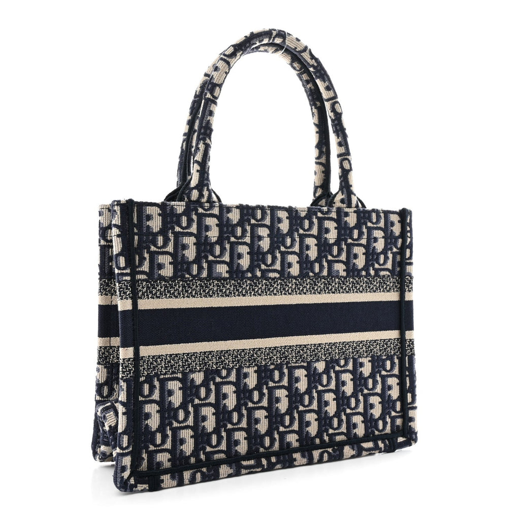 Oblique Small Book Tote Blue Multicolor