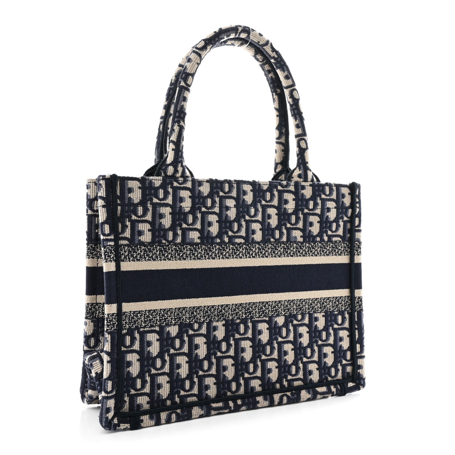 Oblique Small Book Tote Blue Multicolor