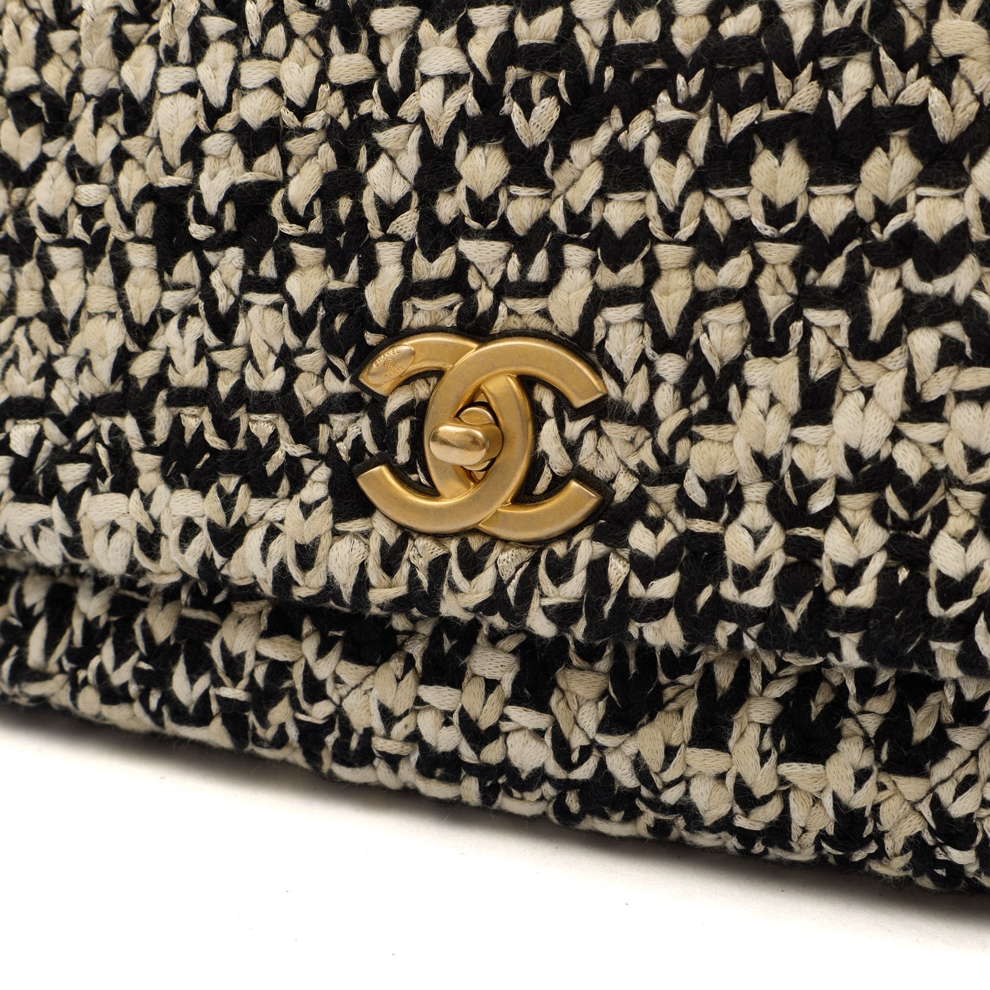 Chanel Top Handle Coco Top Handle in Black, Fabric