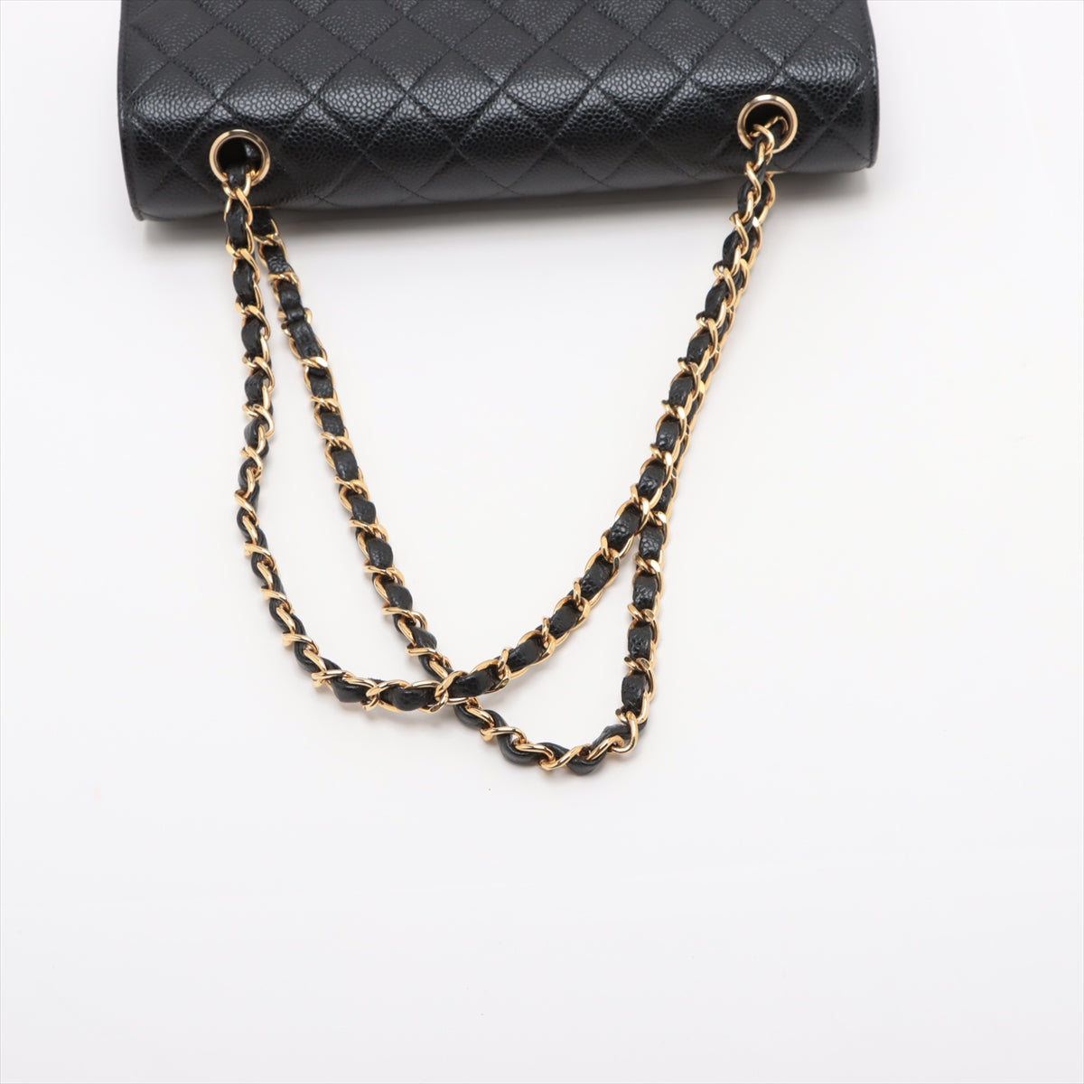 Chanel Classic Flap Medium/Large 24k gold plated Caviar Black - Series 7