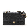 Chanel Classic Flap Medium/Large 24k gold plated Caviar Black - Series 7
