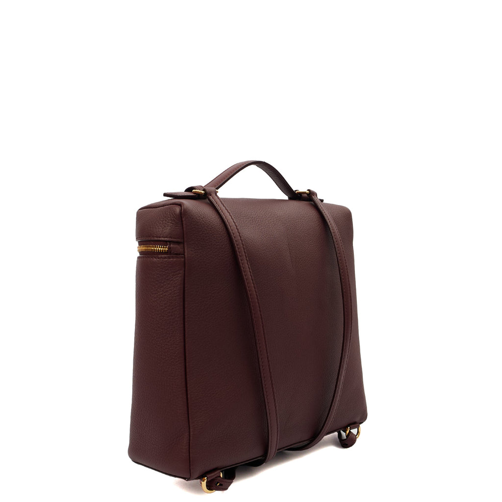 Loro Piana Backpack Extra Pocket L23.5 Backpack in Red, Leather