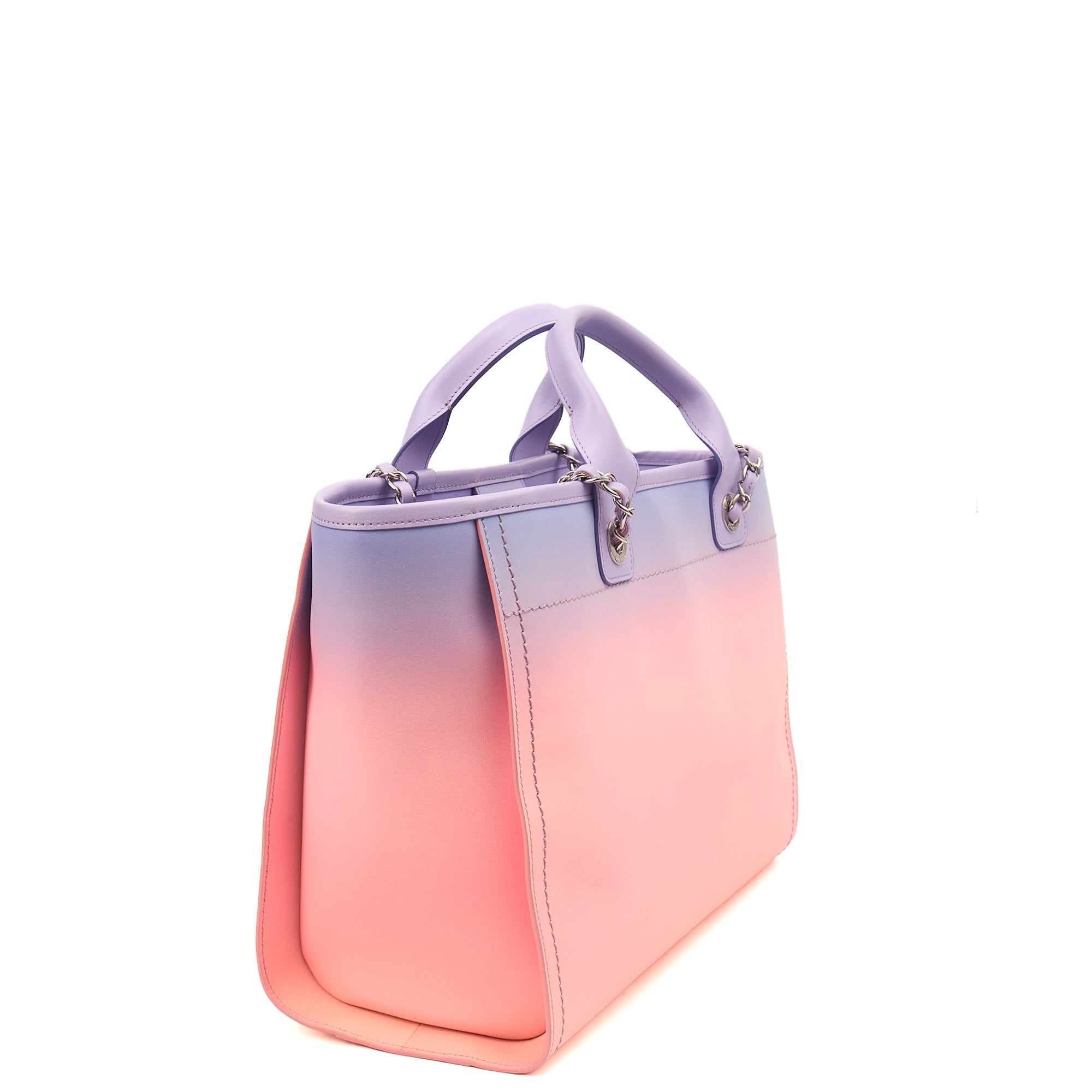 Chanel Tote Deauville Tote in Multi, Calfskin Leather