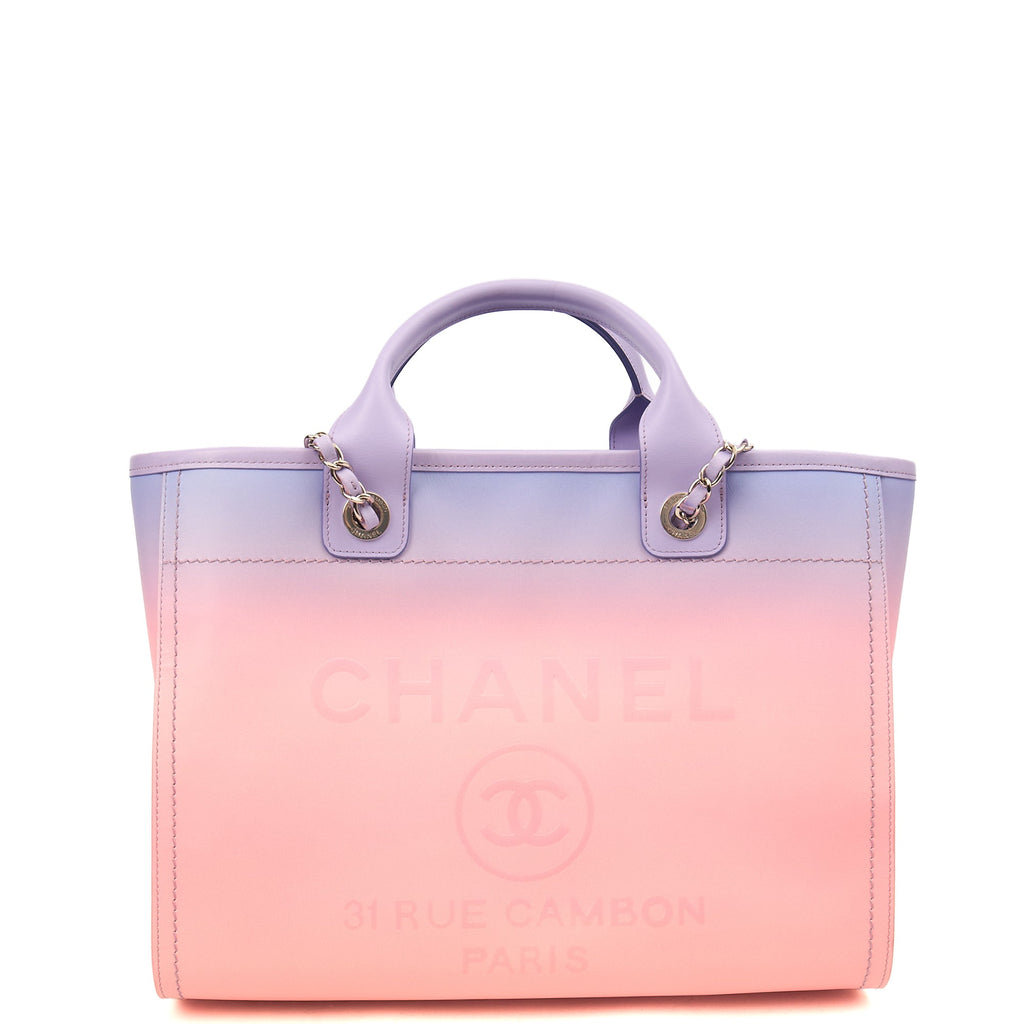 Chanel Tote Deauville Tote in Multi, Calfskin Leather