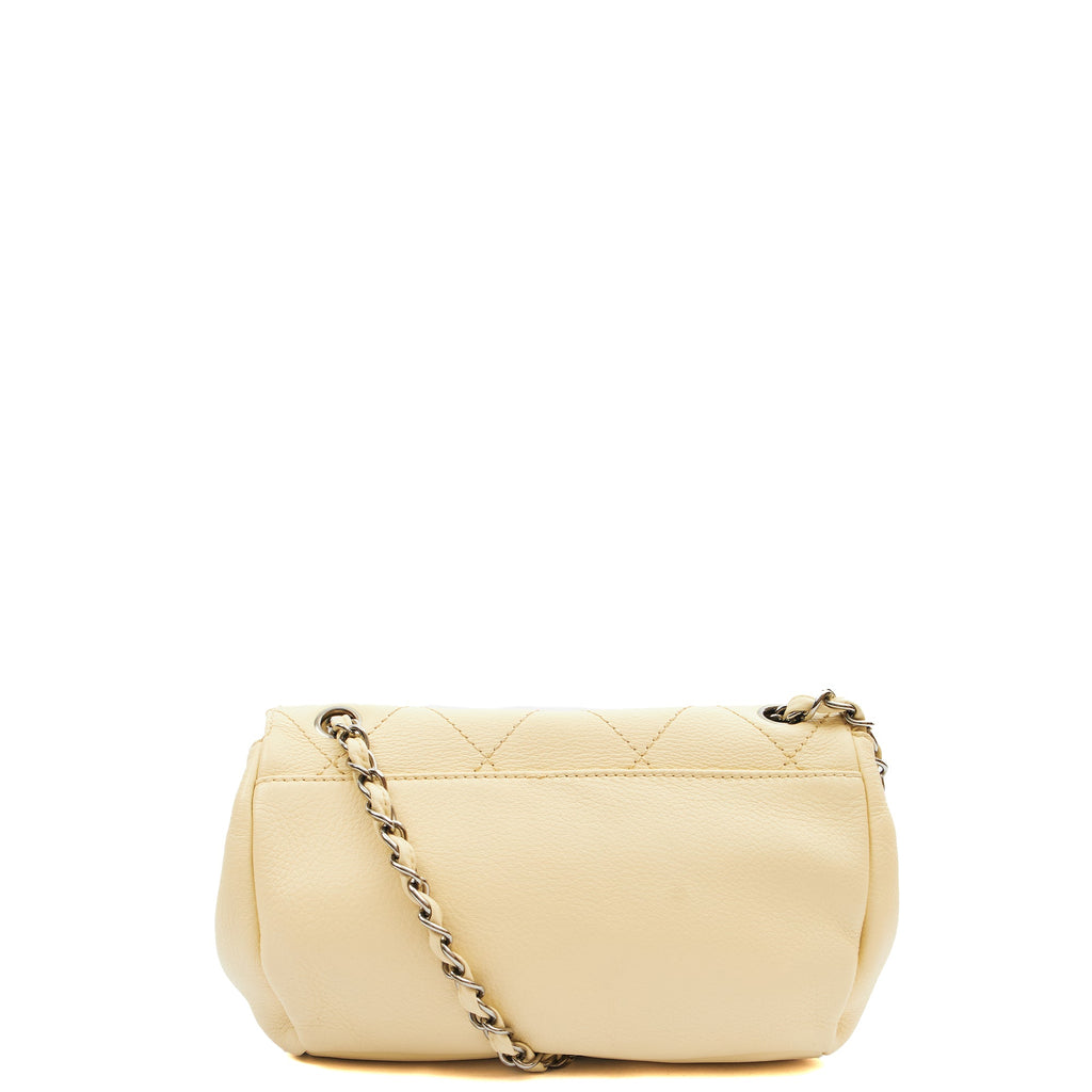 Chanel Shoulder Bag Shoulder Bag in Cream, Calfskin Leather