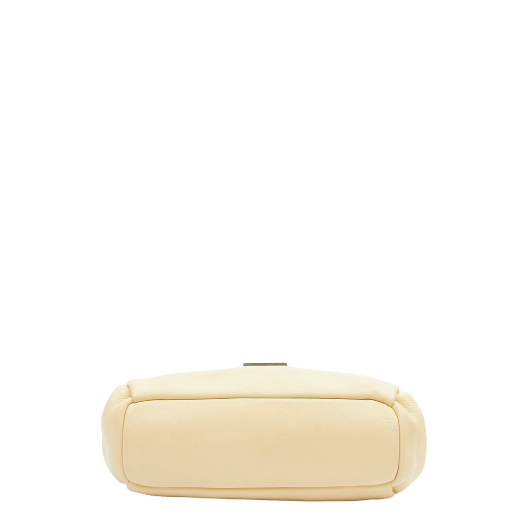 Chanel Shoulder Bag Shoulder Bag in Cream, Calfskin Leather
