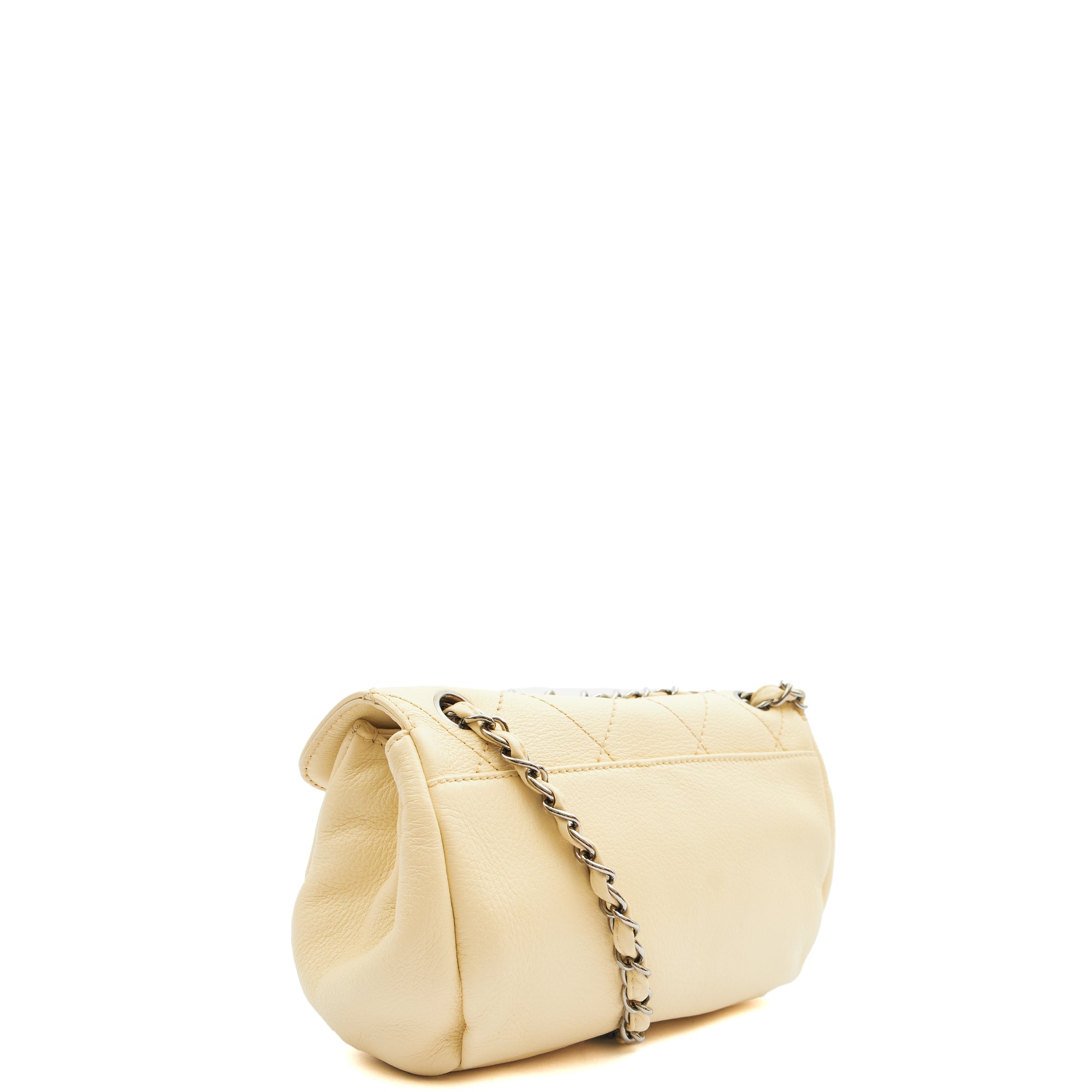 Chanel Shoulder Bag Shoulder Bag in Cream, Calfskin Leather